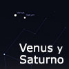 Venus y Saturno al atardecer