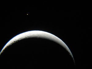 Luna y Antares :: Sur Astronómico