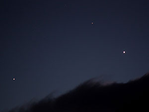 Aldebaran, Venus y J�piter