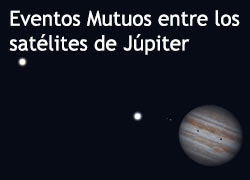 Eventos mutuos entre los satélites de Júpiter 2021