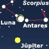 La Luna Azul y la ocultación de Antares